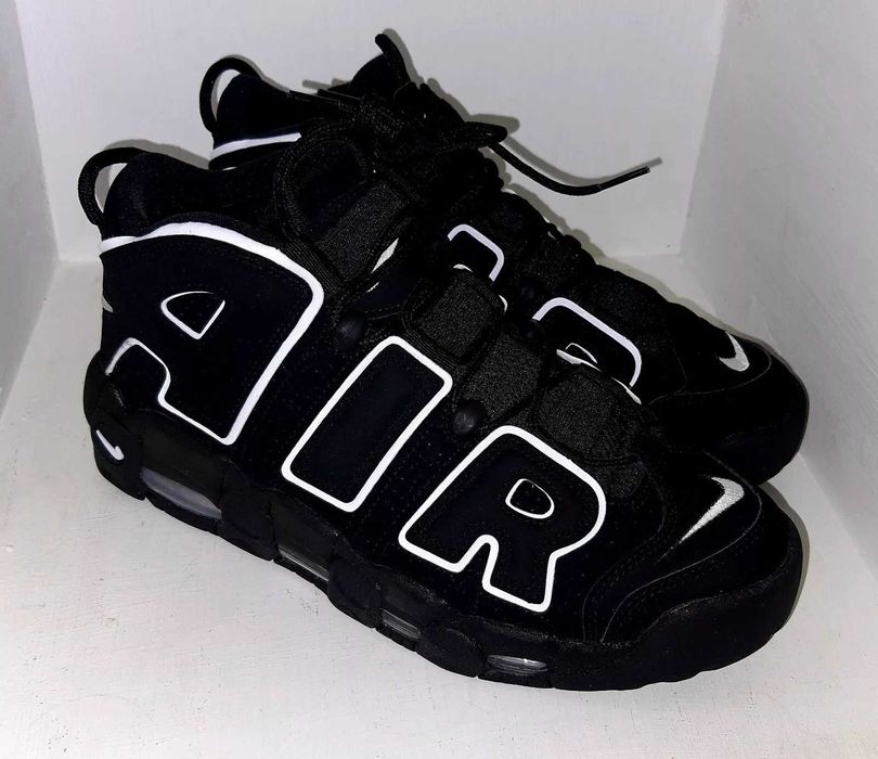 Adidasi Nike Air More Uptempo Black&White 96