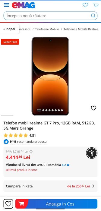 Realme GT 7 Pro 12/256