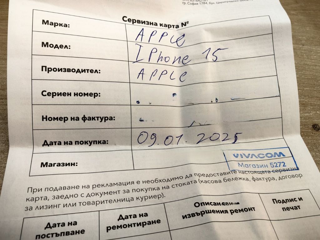 Хб! Apple Iphone 15 128Gb НОВ НЕ активиран с гаранция