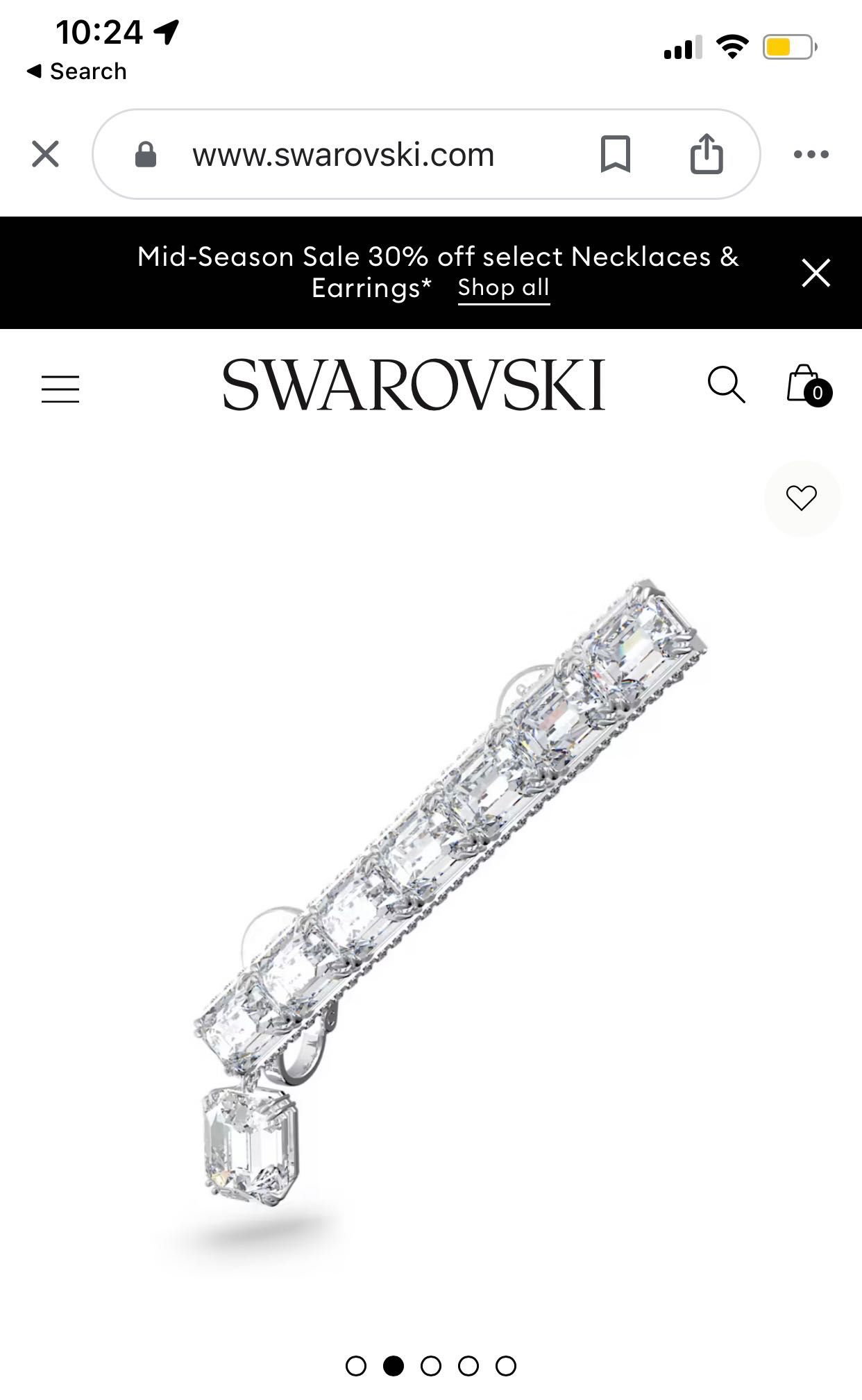 Серёжки, Swarovski