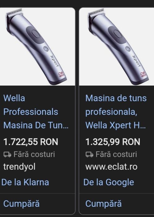 Mașini profesionale wella de tuns