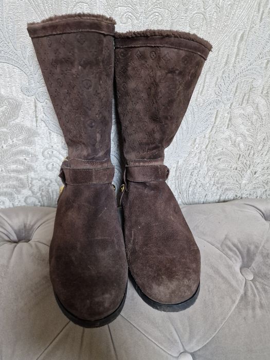 Cizme louis vuitton piele naturala întoarsă