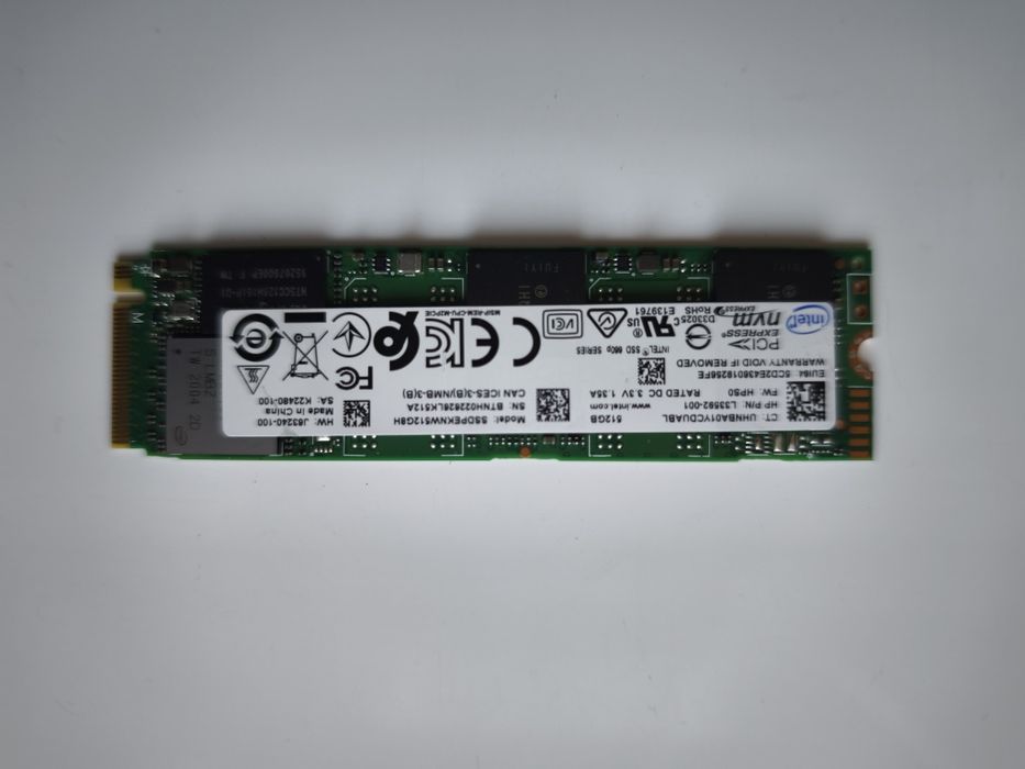 Продам SSD NVME Intel 512 гб