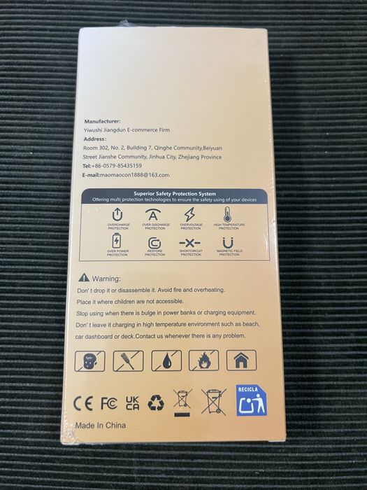 Power Bank MAOMAOCON 20000mAh/Nou Sigilat