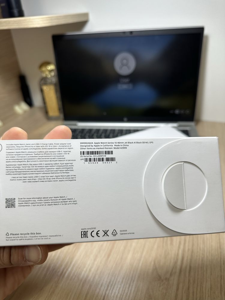 IWatch 10 46mm Jet Black Новый запечатанный!