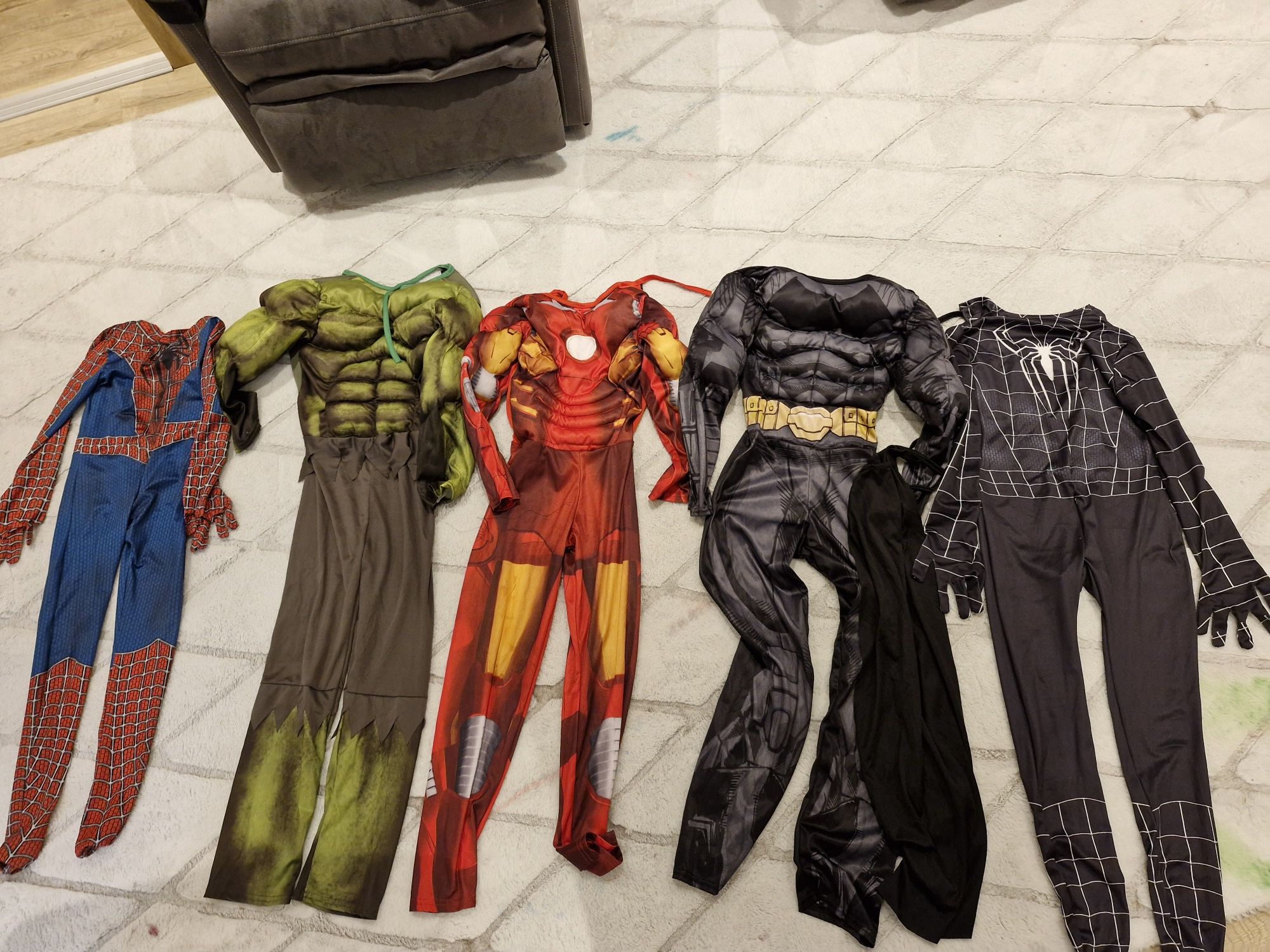 Детски костюми на супер герои - Spiderman, batman, Hulk, ironman