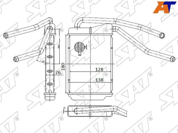 Радиатор печки Ravon Nexia r3