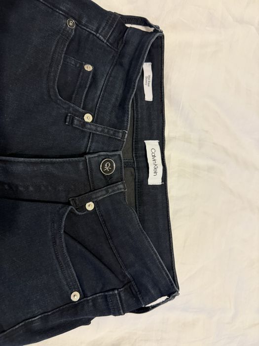 Blugi skinny talie medie Calvin Klein