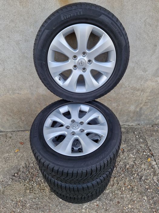 Jante 5x115 Opel Astra J Insignia anvelope iarna 225 55 17
