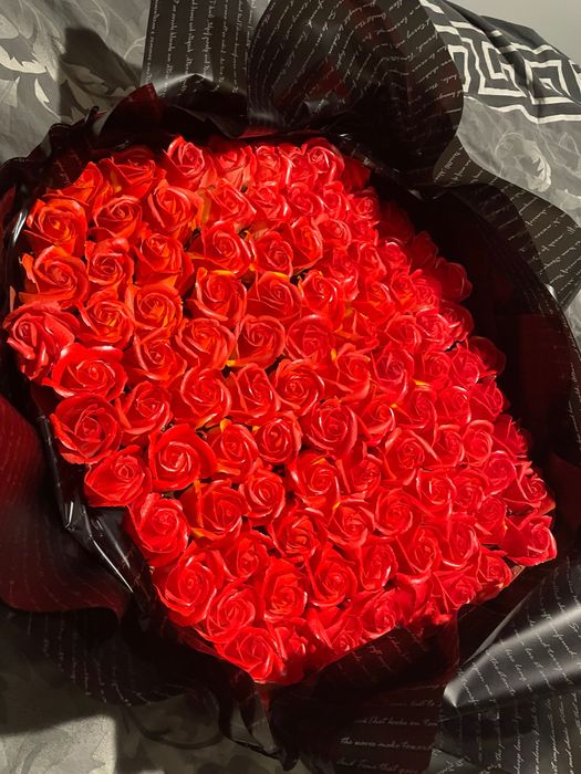 Букет от 101 сапунени рози