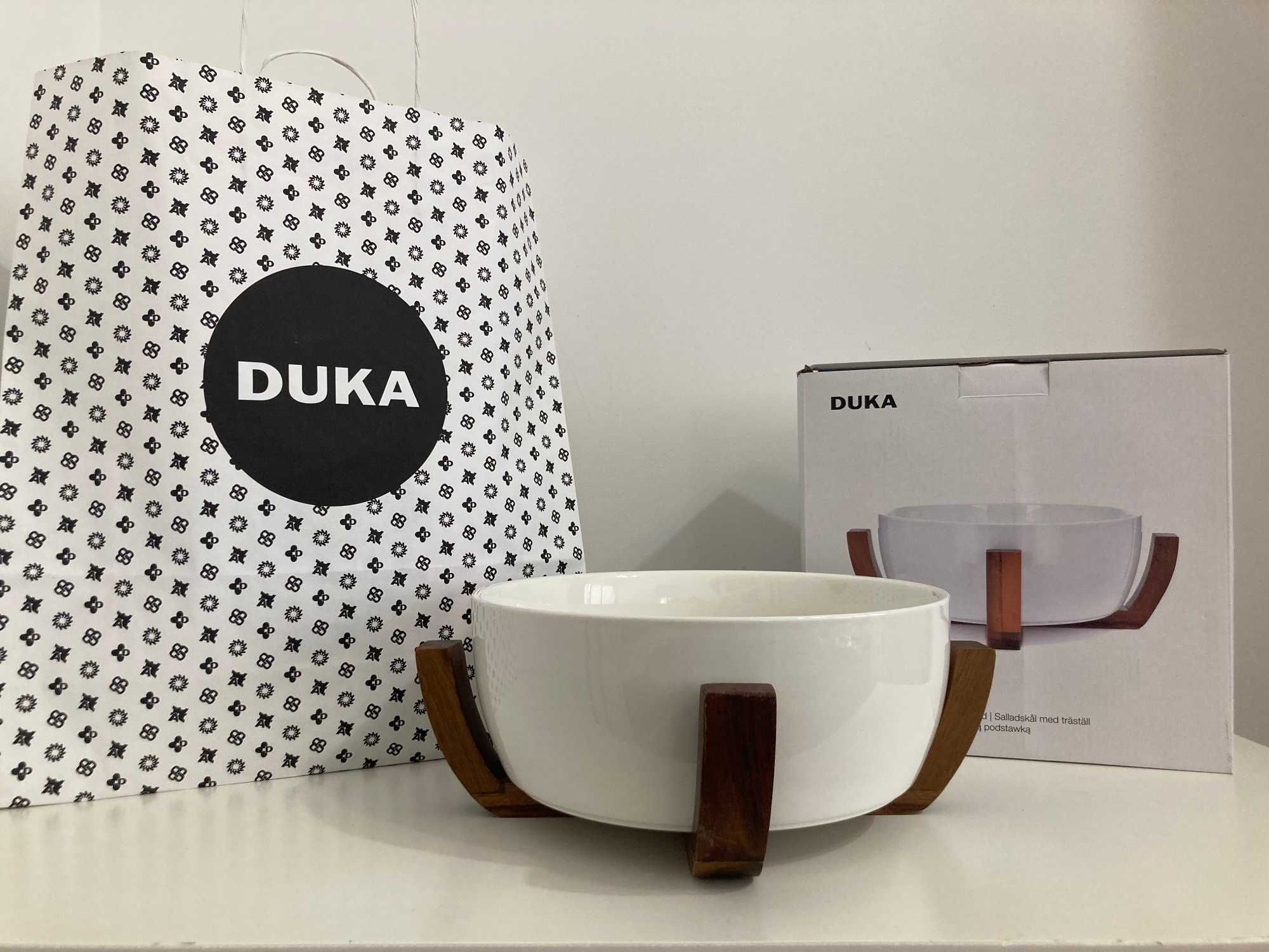 Нова купа DUKA ACACIA с дървена основа, 24 см, 3000 мл.