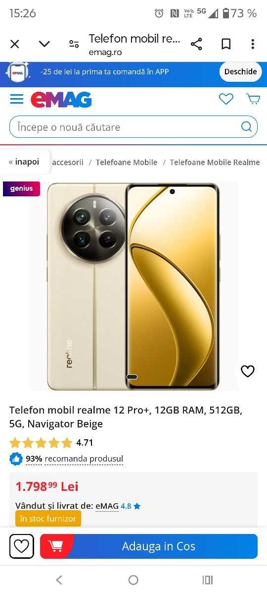 Realme 12 Pro Plus 12+12/512 GB Nou