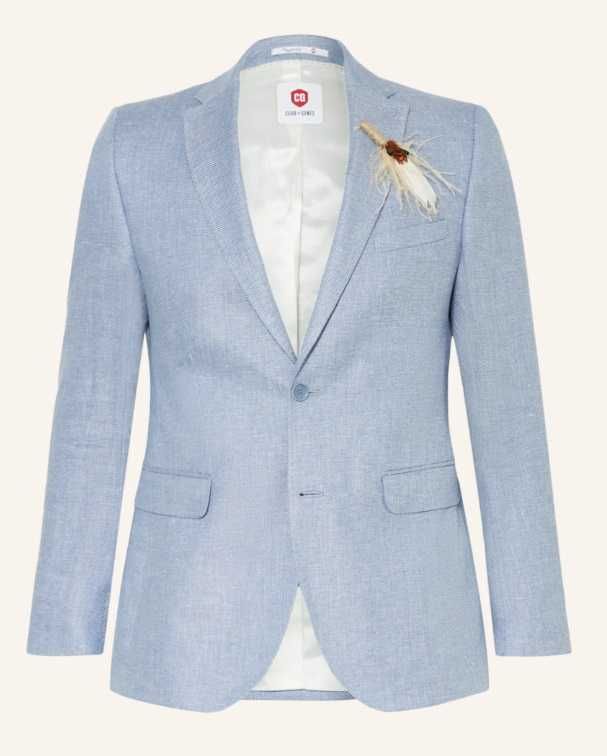 Sacou blazer s;lim 46 S de lux Club Of Gents NOU 100% linen in