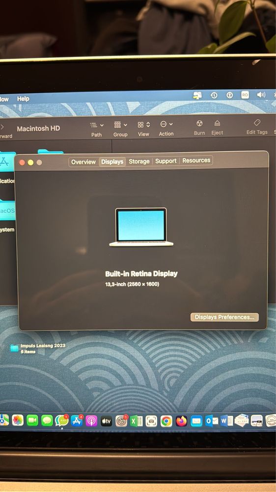 Laptop MacPook Pro retina 13 A1502