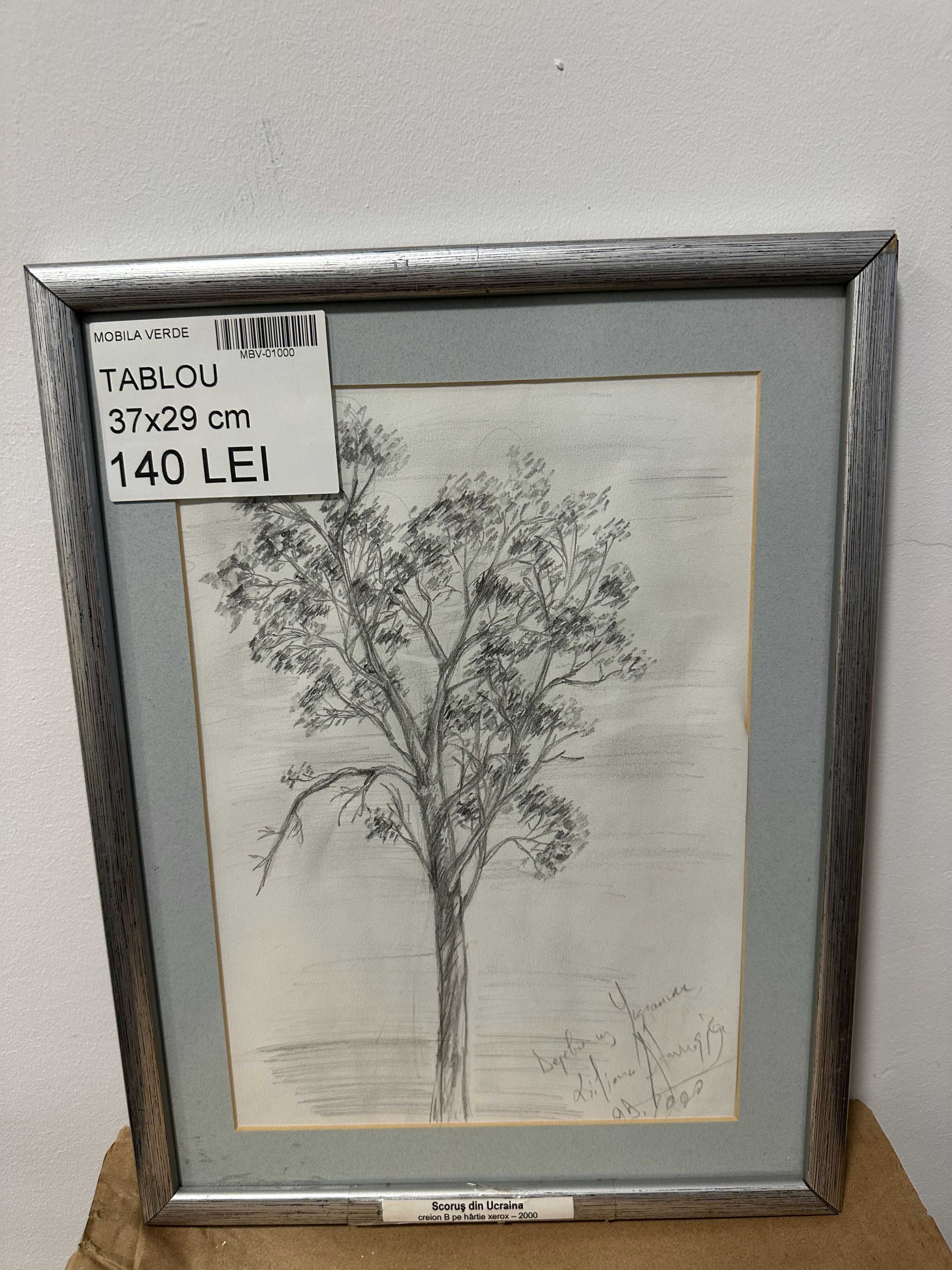 8 buc Tablou Vintage; Tablou cu rama; Tablou diverse picturi in creion