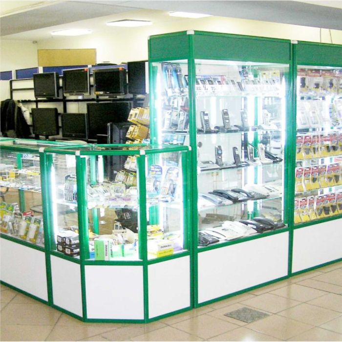 Oynaly prilavkalar, Акция, savdo uskunalari vitrinalar stellajlar