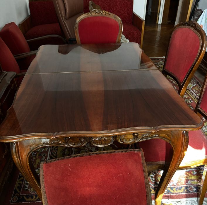 Masa extensibila min 160-max 210 cm bonus 6 scaune