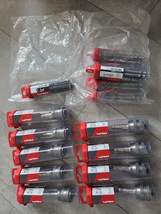 Hilti Arbor, pilot bit and drill bits