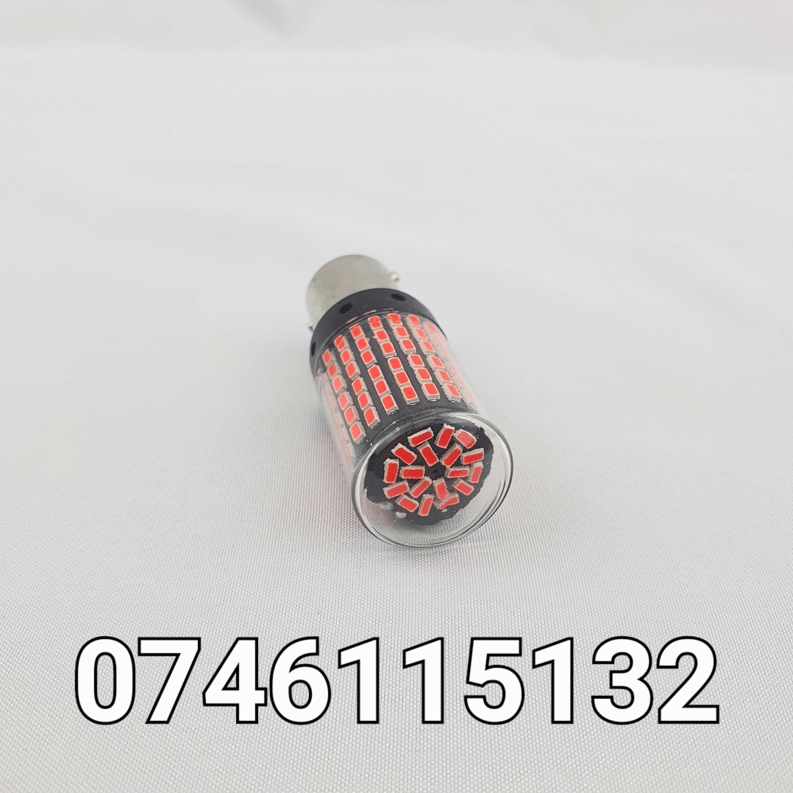 Bec Led Rosu Pt Frana Sau Pozitie-CANBUS-Multimarca-BA15S-1156-P21W-Q6