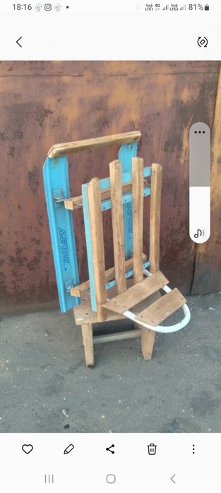 Складные детские сани