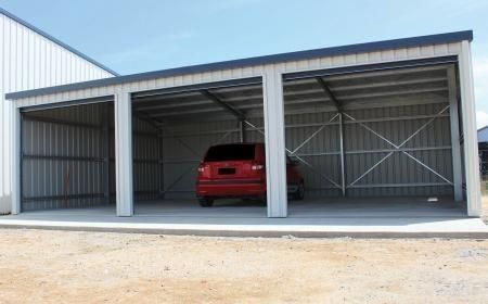 Garaje auto pe structura metalica