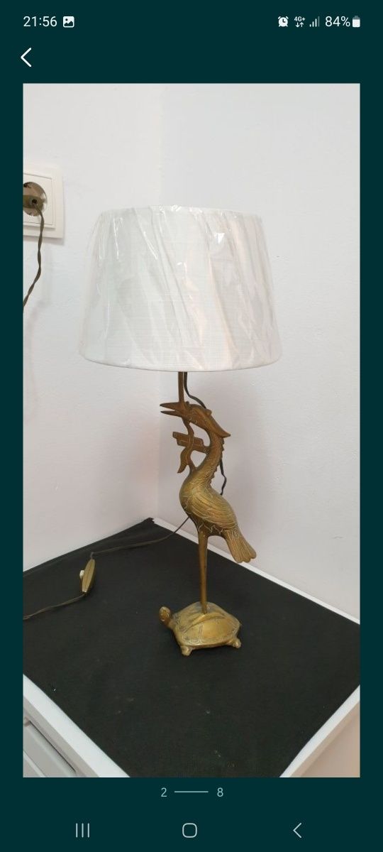 Lampa veioza vintage colectie bronz Japonia 1910