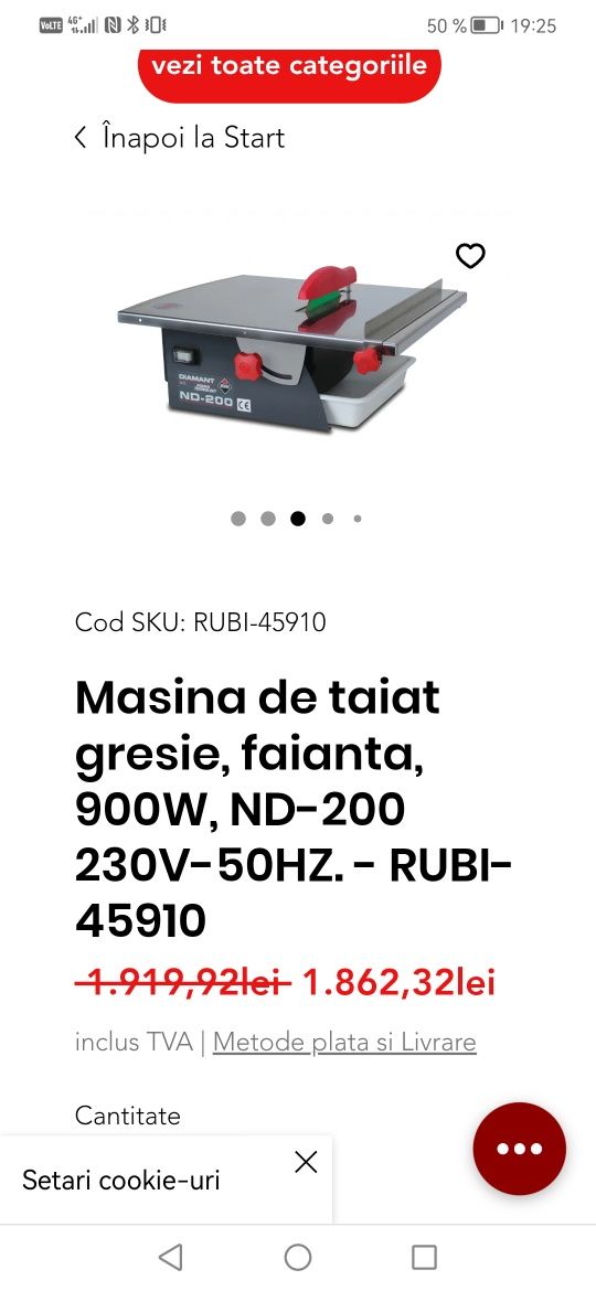 Vând mașină profesionala ruby