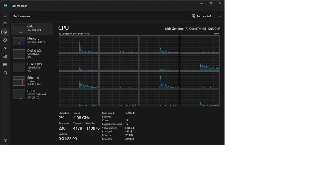 PC Gaming i5 gen 12 16 GB RAM 3200 MHz