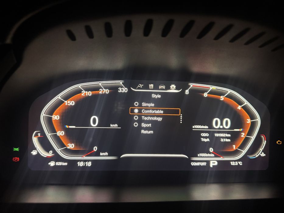 Дигитално табло за f15 от 2013 до 2018 г