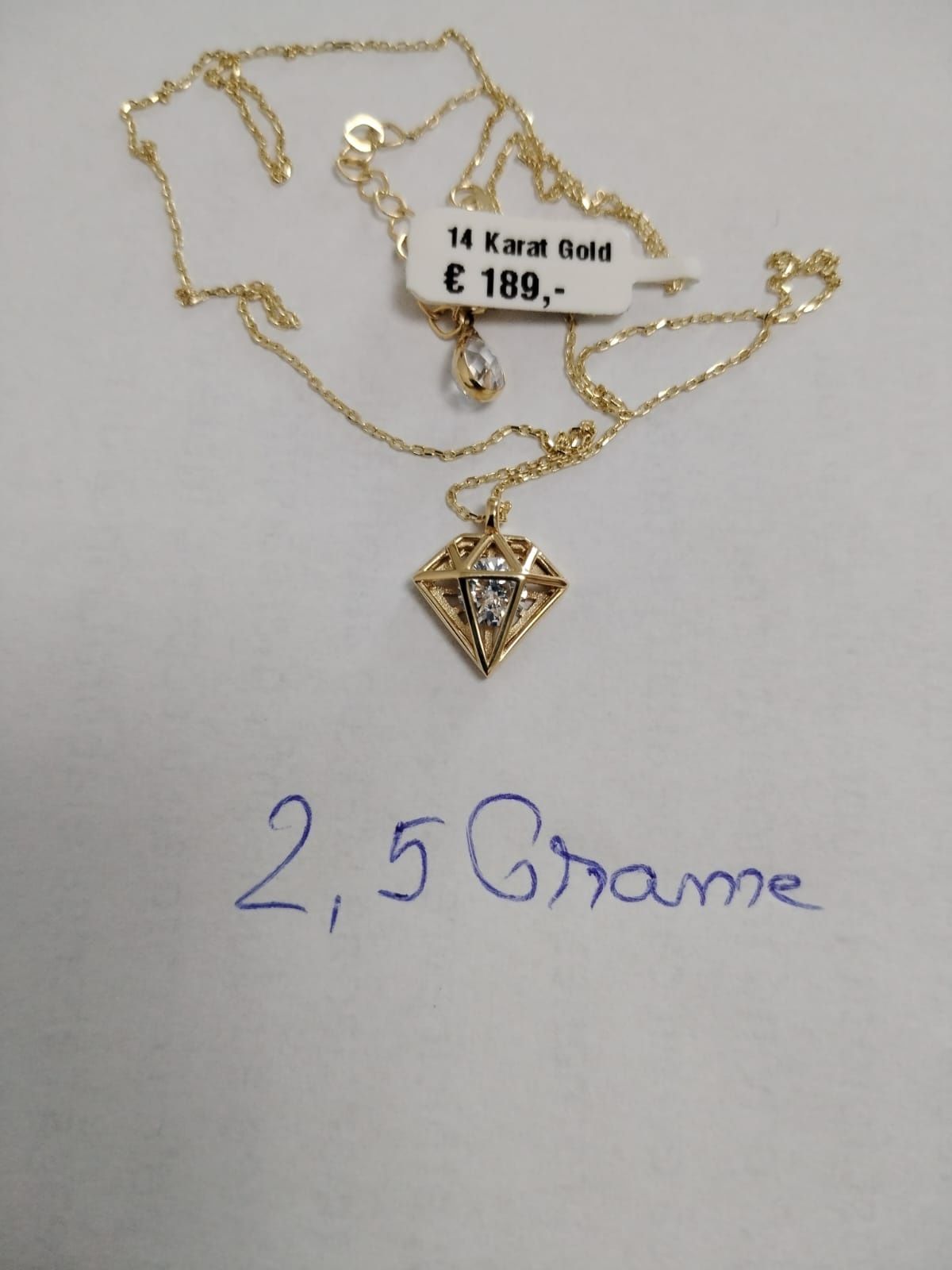 Lănțișor aur 14k cu formă geometrică