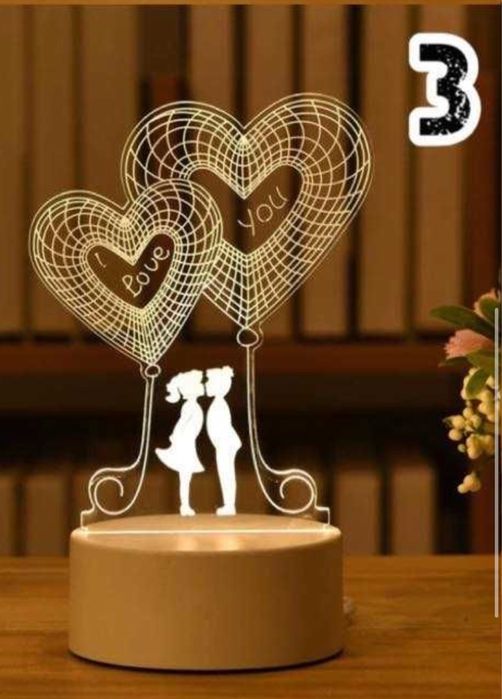 ЧЕРЕН ПЕТЪК- Промоция! 3D LED нощна лампа