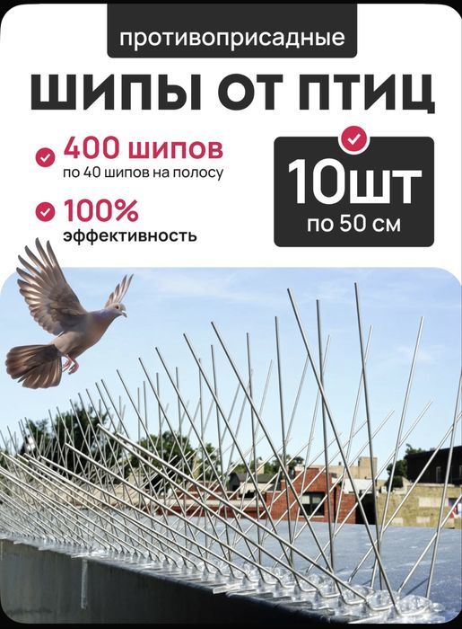 Шипы от птиц противоусадочные
