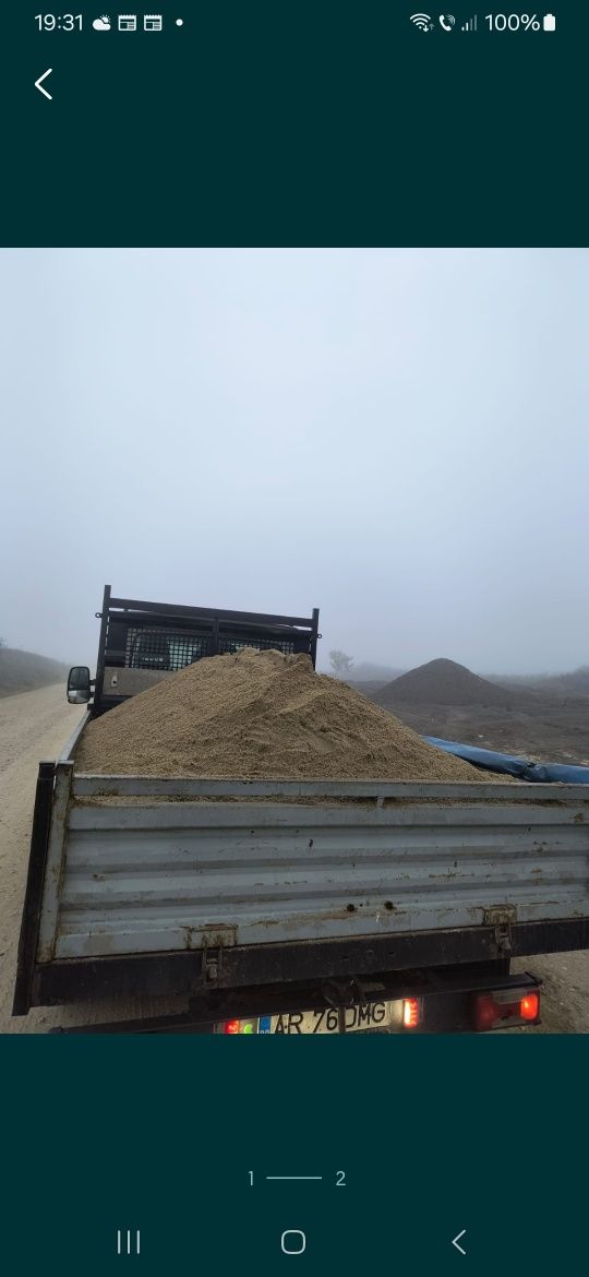 Vand nisip si sort in judetul Arad asigur transport