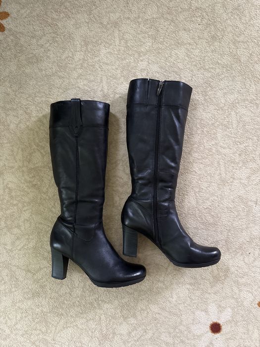 Ботуши естествена кожа на ток Tamaris