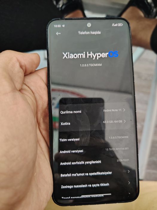 Redmi not 11  obmenga telefon kerak xonor modellaridan yoki samsung