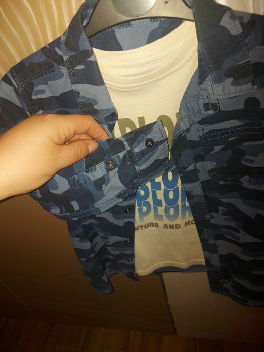 Set Camasa+tricou 113cm baieti