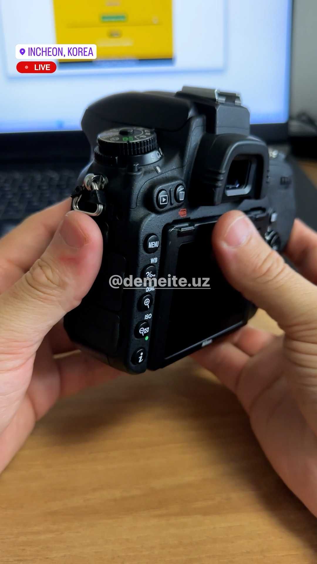 Nikon 750D Body: Probeg: 13.749: Holati: Ideal(Yengide)