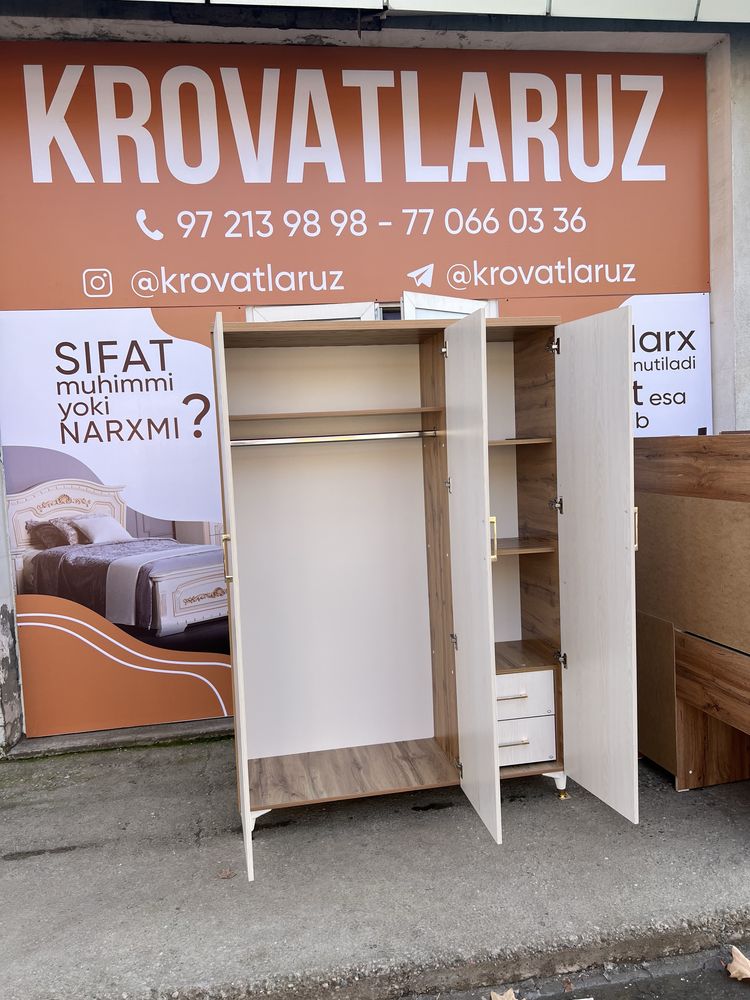 Zamonaviy shkaf 197×135 | MDF + LDSP | Yetkazish 72 soatda