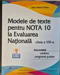 Modele de texte pt Nota 10 la EN cls a 8a, Rentrop&Straton