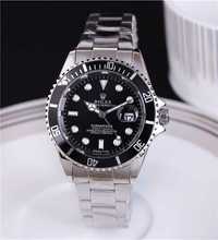 Ceas Rolex Silver/Black Model Casual Luxury Sport Barbatesc