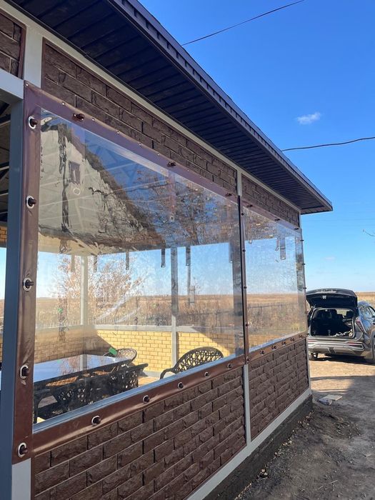 Мягкие окна с прозрачный материала