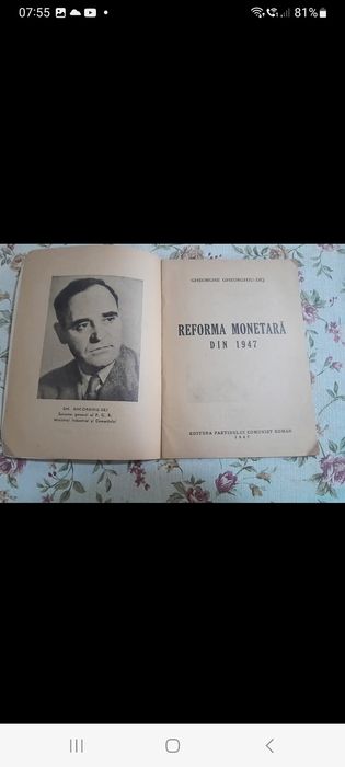 Reforma monetara din 1847 și foto București anii 50