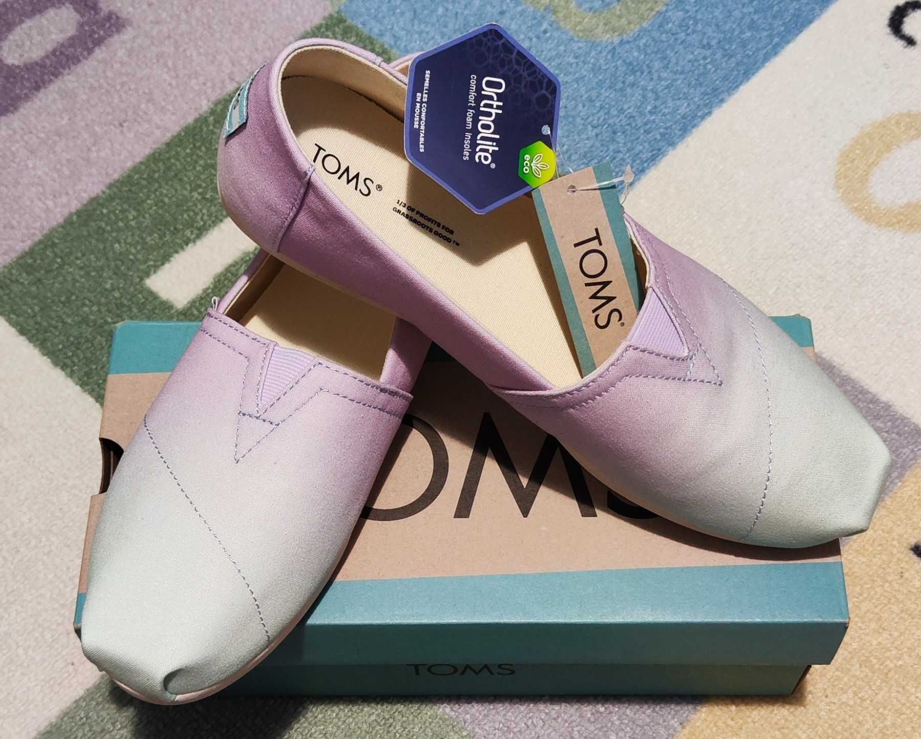 TOMS ALPARGATA - Lilac ombre canvas size 40 – Женски еспадрили TOMS