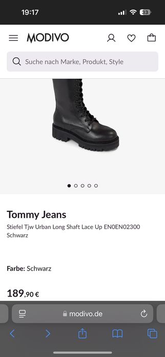 Чисто нови ботуши TOMMY JEANS 40 номер