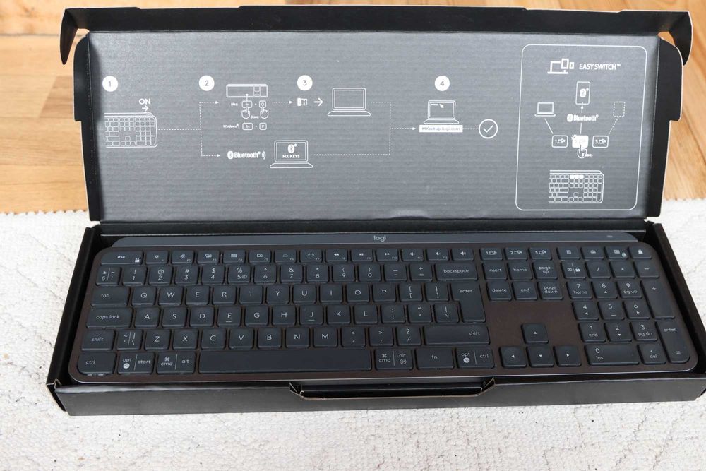 Клавиатура Logitech MX Keys S, US, Graphite 3 бр.