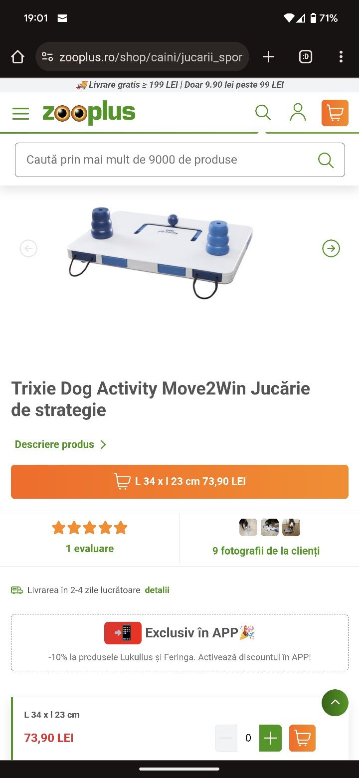 Trixie Dog Activity Move2Win Jucărie de strategie caini
