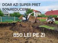Închiriez utilaje motostivuitor bobcat miniexcavator buldo picon fosa.