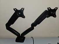 Suport birou 2 monitoare A+ SML134, 13''-27'', Negru