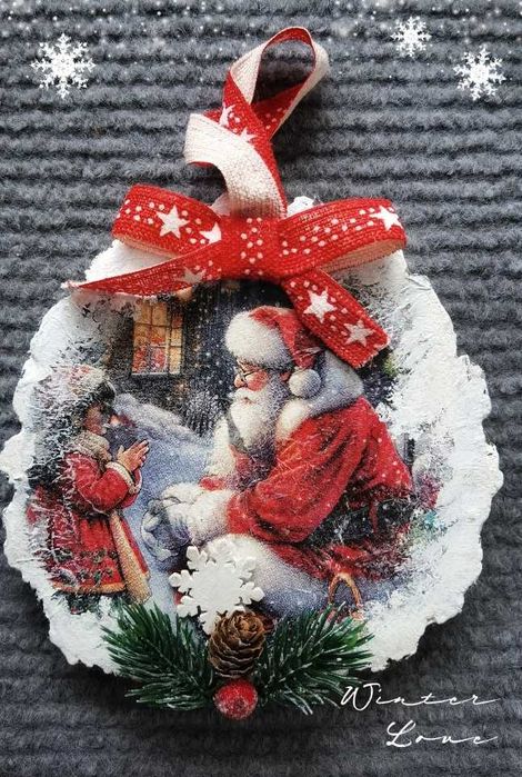 Ръчно изработена коледна декорация