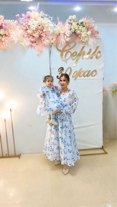 Мама и доча платья